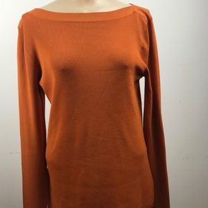 Tailor B Moss Size M Orange Sweater Light weight